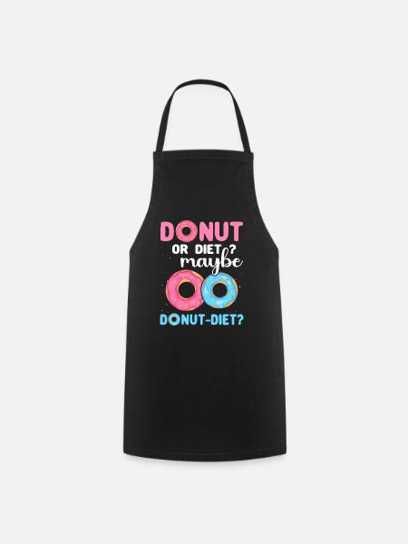 Donut Diät Doughnuts - Kochschürze - Schwarz