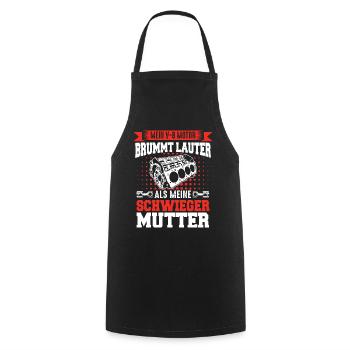 V8 Motor 8 Zylinder Hubraum Auto Tuning Tuner - Kochschürze - Schwarz - Vorne - AI Model Male 185 dark (185cm)