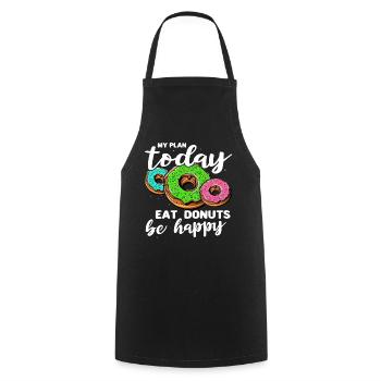 Donut Love Donuts - Tablier de cuisine - noir - Devant - AI Model Male 185 dark (185cm)