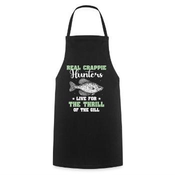 Sunfish Fishing - Cooking Apron - black - Front - AI Model Male 185 dark (185cm)