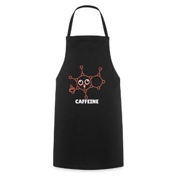 Chimiste Chimie Science Atome Molécule - Tablier de cuisine - noir - Devant - AI Model Male 185 dark (185cm)