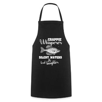 Sunfish anglers - Cooking Apron - black - Front - AI Model Male 185 dark (185cm)