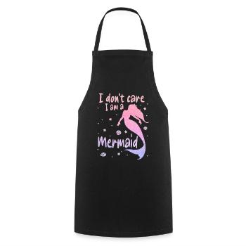 Mermaid Fable Mermaids Fairy Tale - Cooking Apron - black - Front - AI Model Male 185 dark (185cm)