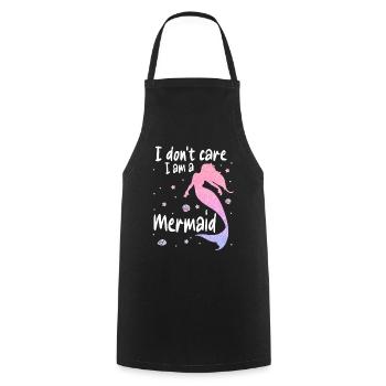 Mermaid Fable Mermaids Fairy Tale - Cooking Apron - black - Front - AI Model Male 185 dark (185cm)