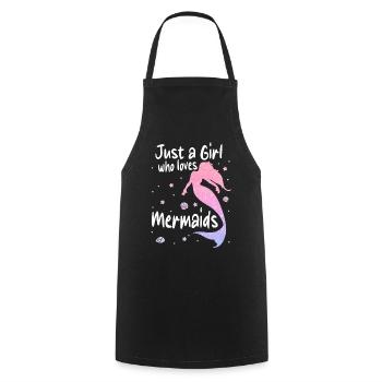 Mermaid Fable Mermaids Fairy Tale - Cooking Apron - black - Front - AI Model Male 185 dark (185cm)