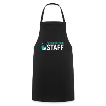 Semaine d’appréciation pour l’entretien ménager - Tablier de cuisine - noir - Devant - AI Model Male 185 dark (185cm)