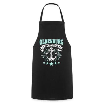 Oldenburg Sayings - Cooking Apron - black - Front - AI Model Male 185 dark (185cm)