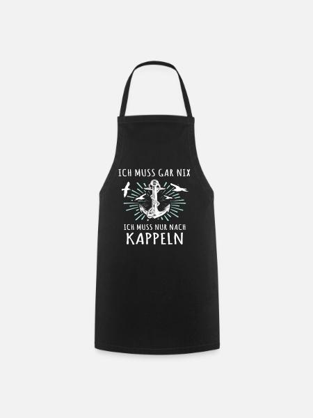 Kappeln Sprüche - Kochschürze - Schwarz