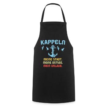 Kappeln Sprüche - Kochschürze - Schwarz - Vorne - AI Model Male 185 dark (185cm)