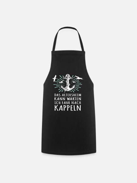 Kappeln Sprüche - Kochschürze - Schwarz