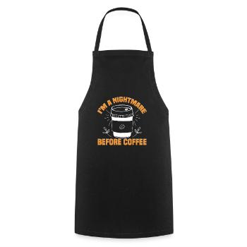 I Like Coffee Gift Ideas Coffee Lover - Cooking Apron - black - Front - AI Model Male 185 dark (185cm)