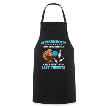 Bowler Bowling - Cooking Apron - black - Front - AI Model Male 185 dark (185cm)
