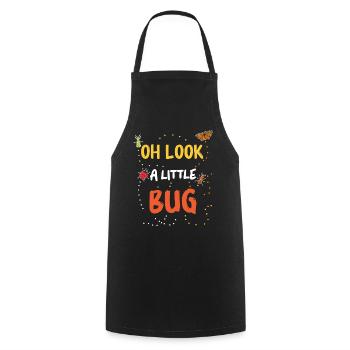 Biologie de l’entomologiste des insectes - Tablier de cuisine - noir - Devant - AI Model Male 185 dark (185cm)