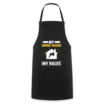 New Homeowner Homeowner Homeowner - Cooking Apron - black - Front - AI Model Male 185 dark (185cm)