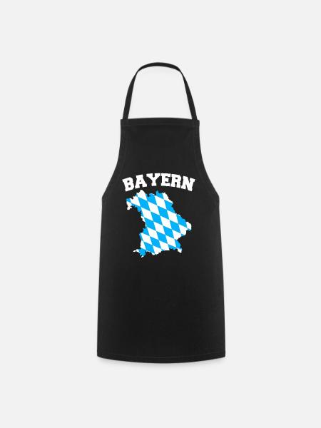 Freistaat Bayern Bayrisch - Kochschürze - Schwarz