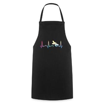 libellule libellules insectes nature - Tablier de cuisine - noir - Devant - AI Model Male 185 dark (185cm)