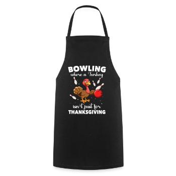 Bowler Turquie Bowling - Tablier de cuisine - noir - Devant - AI Model Male 185 dark (185cm)