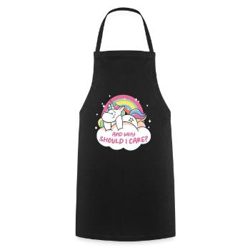 Drôle, sarcasme, humour sarcastique, ironie - Tablier de cuisine - noir - Devant - AI Model Male 185 dark (185cm)
