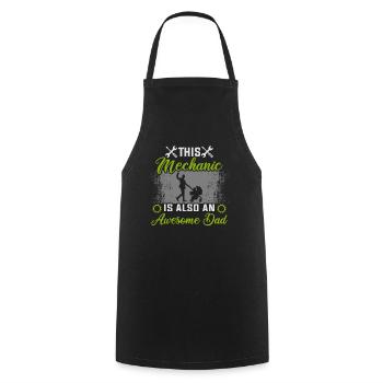 Mechanic Father's Day Tuner Car Mechanic - Cooking Apron - black - Front - AI Model Male 185 dark (185cm)