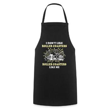 Achterbahn Roller Coaster - Cooking Apron - black - Front - AI Model Male 185 dark (185cm)