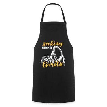 Roller Coaster Amusement Park Roller Coaster Lovers - Cooking Apron - black - Front - AI Model Male 185 dark (185cm)