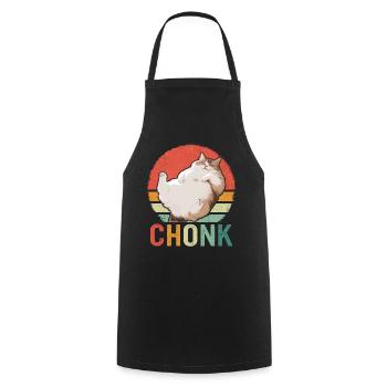 Chat, Amoureux Des Chats, Propriétaire De Chat, Chaton - Tablier de cuisine - noir - Devant - AI Model Male 185 dark (185cm)