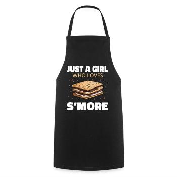 S'more Camping Smores Marshmallow Süßigkeiten - Kochschürze - Schwarz - Vorne - AI Model Male 185 dark (185cm)