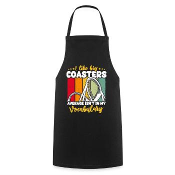 Roller Coaster Roller Coaster Riders - Cooking Apron - black - Front - AI Model Male 185 dark (185cm)