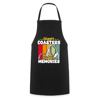 Roller Coaster Roller Coaster Riders - Cooking Apron - black - Front - AI Model Male 185 dark (185cm)