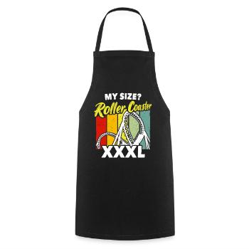 Roller Coaster Roller Coaster Riders - Cooking Apron - black - Front - AI Model Male 185 dark (185cm)