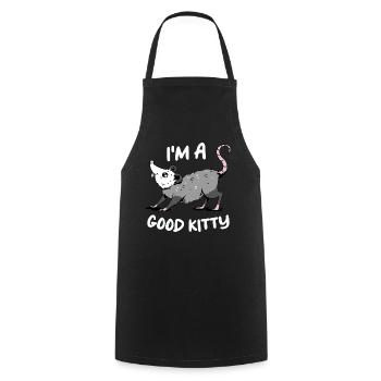 Opossum Possum Animal - Cooking Apron - black - Front - AI Model Male 185 dark (185cm)