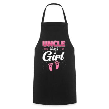 Uncle Fmilie Great-Uncle Uncle's - Cooking Apron - black - Front - AI Model Male 185 dark (185cm)