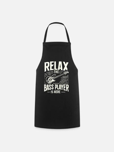 Guitare basse Bassiste Instrument basse - Tablier de cuisine - noir