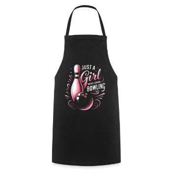 Bowling Bowler Pin Ball Bowling Ball - Tablier de cuisine - noir - Devant - AI Model Male 185 dark (185cm)