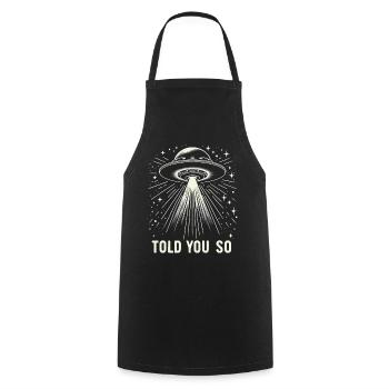 Alien UFO Aliens Außerirdischer - Cooking Apron - black - Front - AI Model Male 185 dark (185cm)