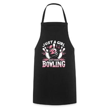 Bowling Bowler Pin Ball Bowling Ball - Kochschürze - Schwarz - Vorne - AI Model Male 185 dark (185cm)