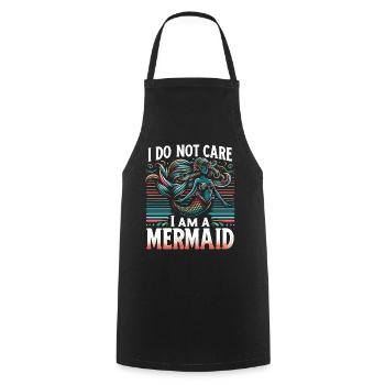 Mermaid Fable Mermaids Fairy Tale - Cooking Apron - black - Front - AI Model Male 185 dark (185cm)