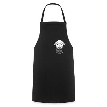 sheep, sheep, farmer, lamb, farmer - Cooking Apron - black - Front - AI Model Male 185 dark (185cm)