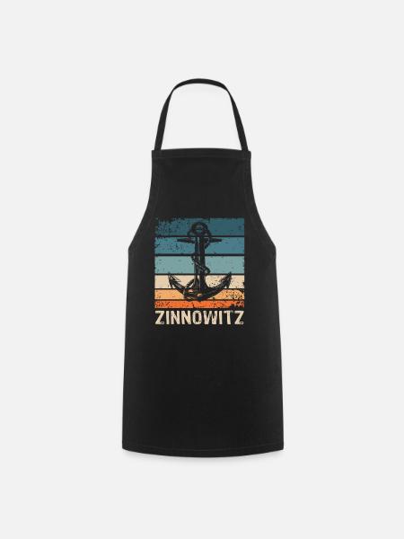 Zinnowitz Sprüche - Kochschürze - Schwarz