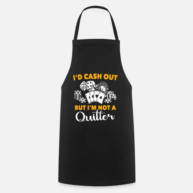 Casino Jeu de casino - Tablier de cuisine - noir