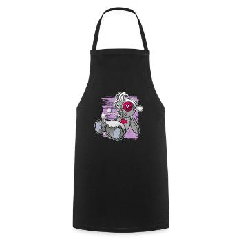 Magie Art Sombre Occulte Sorcière Designs - Tablier de cuisine - noir - Devant - AI Model Male 185 dark (185cm)