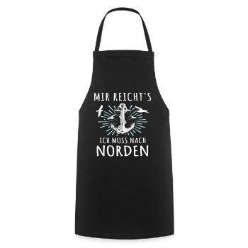 Norden Sprüche Nordener - Kochschürze - Schwarz - Vorne - AI Model Male 185 dark (185cm)