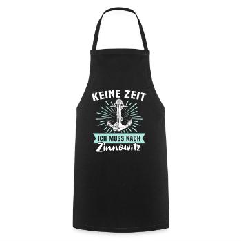 Zinnowitz Zinnowitzer - Kochschürze - Schwarz - Vorne - AI Model Male 185 dark (185cm)