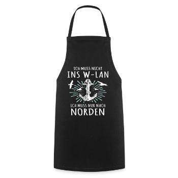 Norden Sprüche - Kochschürze - Schwarz - Vorne - AI Model Male 185 dark (185cm)