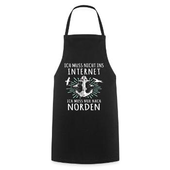 Norden Sprüche - Kochschürze - Schwarz - Vorne - AI Model Male 185 dark (185cm)