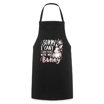 Lapin, Lapin, Animal, Animal De Compagnie, Lapins - Tablier de cuisine - noir - Devant - AI Model Male 185 dark (185cm)