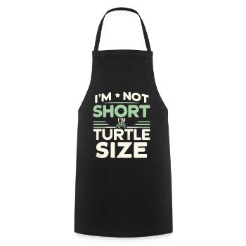 Turtle Sea Turtle Turtle Animal - Cooking Apron - black - Front - AI Model Male 185 dark (185cm)