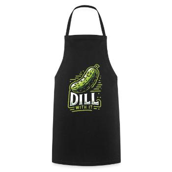 Cucumber, Pickle, Pickle, Food Dill - Cooking Apron - black - Front - AI Model Male 185 dark (185cm)