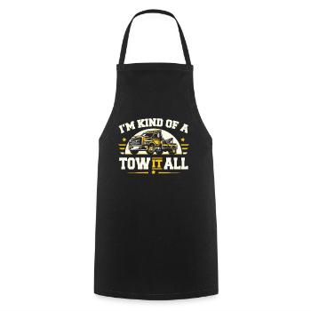 Tow Truck Tow Truck - Cooking Apron - black - Front - AI Model Male 185 dark (185cm)