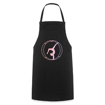 Rhönrad Gymnastics Rhönräder Wheel - Cooking Apron - black - Front - AI Model Male 185 dark (185cm)